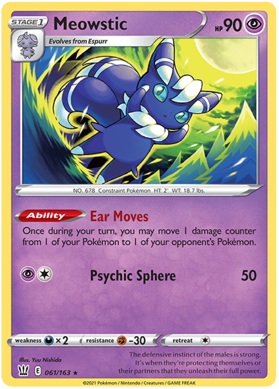 Meowstic (061/163) [Sword & Shield: Battle Styles] | Eastridge Sports Cards & Games