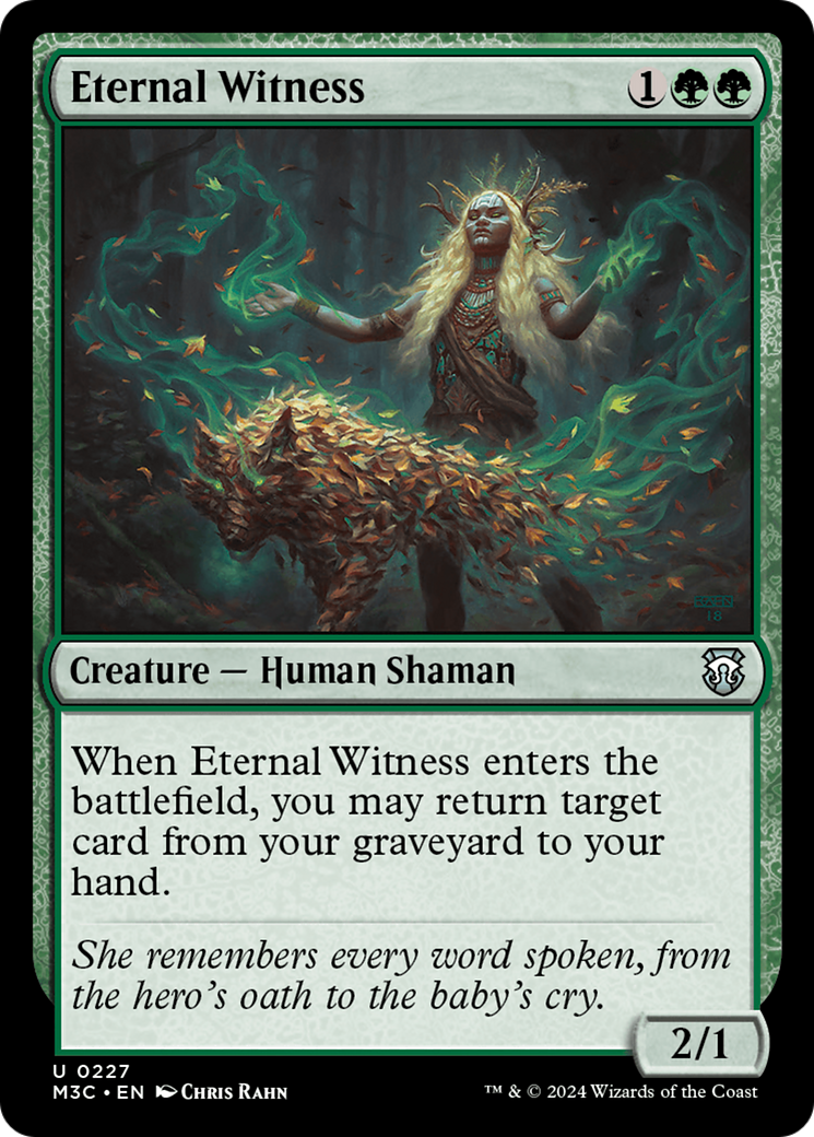 Eternal Witness (Ripple Foil) [Modern Horizons 3 Commander] | Eastridge Sports Cards & Games