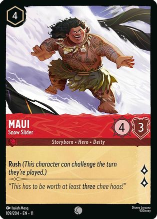 Maui - Snow Slider (109/204) - Winterspell Cold Foil