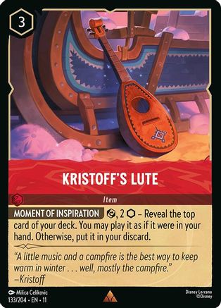 Kristoff's Lute (133/204) - Winterspell Cold Foil