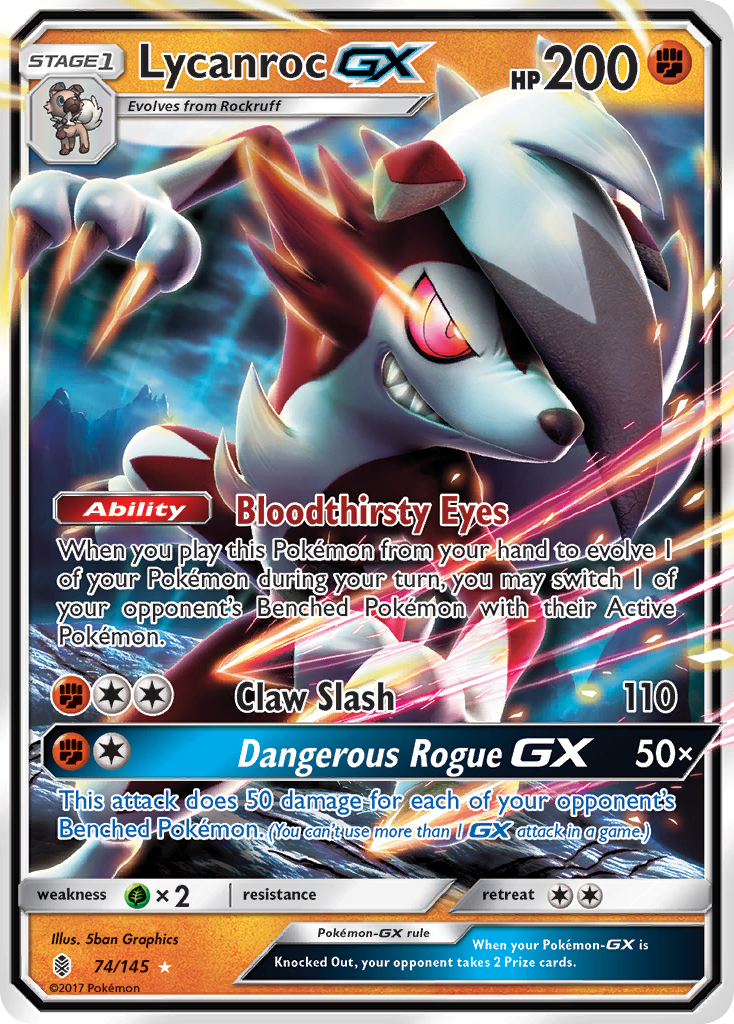 Lycanroc GX (74/145) [Sun & Moon: Guardians Rising] | Eastridge Sports Cards & Games