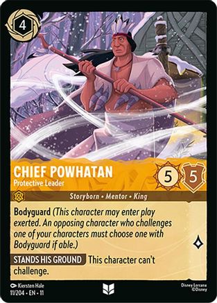 Chief Powhatan - Protective Leader (11/204) - Winterspell Cold Foil