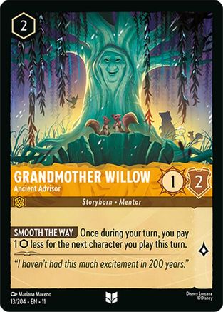 Grandmother Willow - Ancient Advisor (13/204) - Winterspell Cold Foil