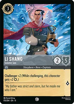 Li Shang - Solemn Son (175/204) - Winterspell Cold Foil