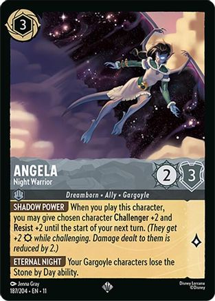 Angela - Night Warrior (187/204) - Winterspell Cold Foil
