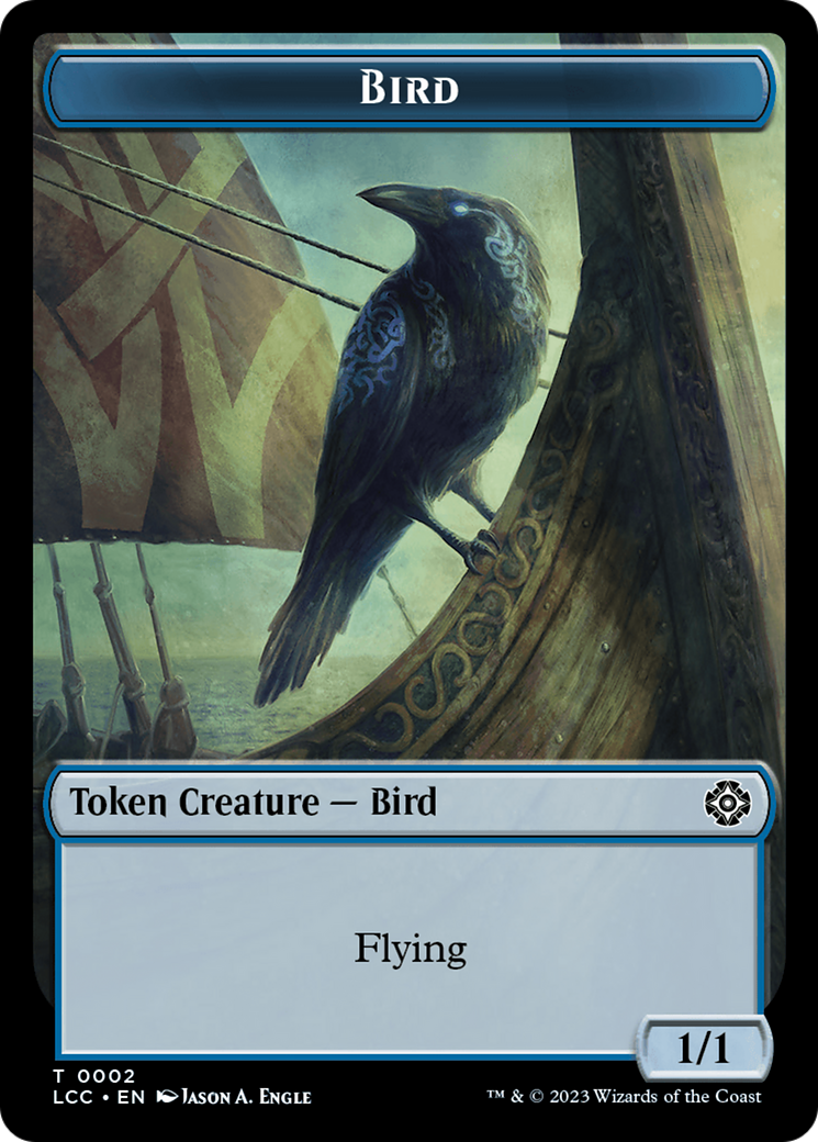 Bird // Merfolk (0003) Double-Sided Token [The Lost Caverns of Ixalan Commander Tokens] | Eastridge Sports Cards & Games