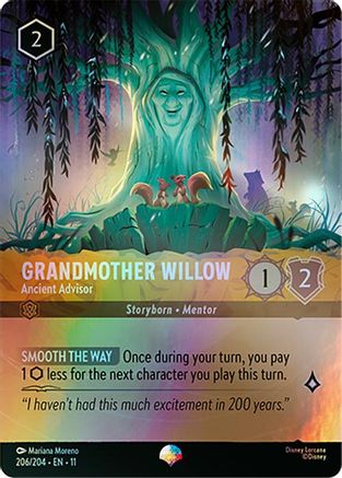 Grandmother Willow - Ancient Advisor (Epic) (206/204) - Winterspell Holofoil