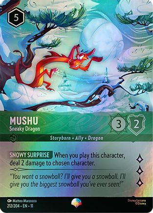 Mushu - Sneaky Dragon (Epic) (212/204) - Winterspell Holofoil