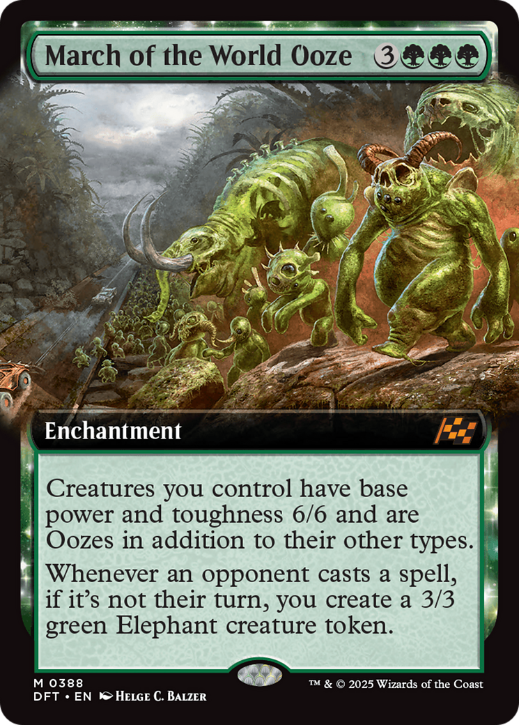 March of the World Ooze (Extended Art) [Aetherdrift] | Eastridge Sports Cards & Games