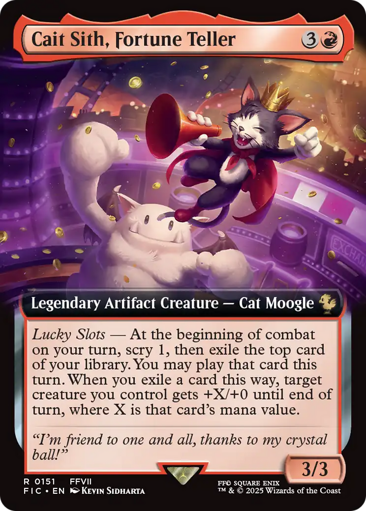 Cait Sith, Fortune Teller (Extended Art) [FINAL FANTASY Commander] | Eastridge Sports Cards & Games