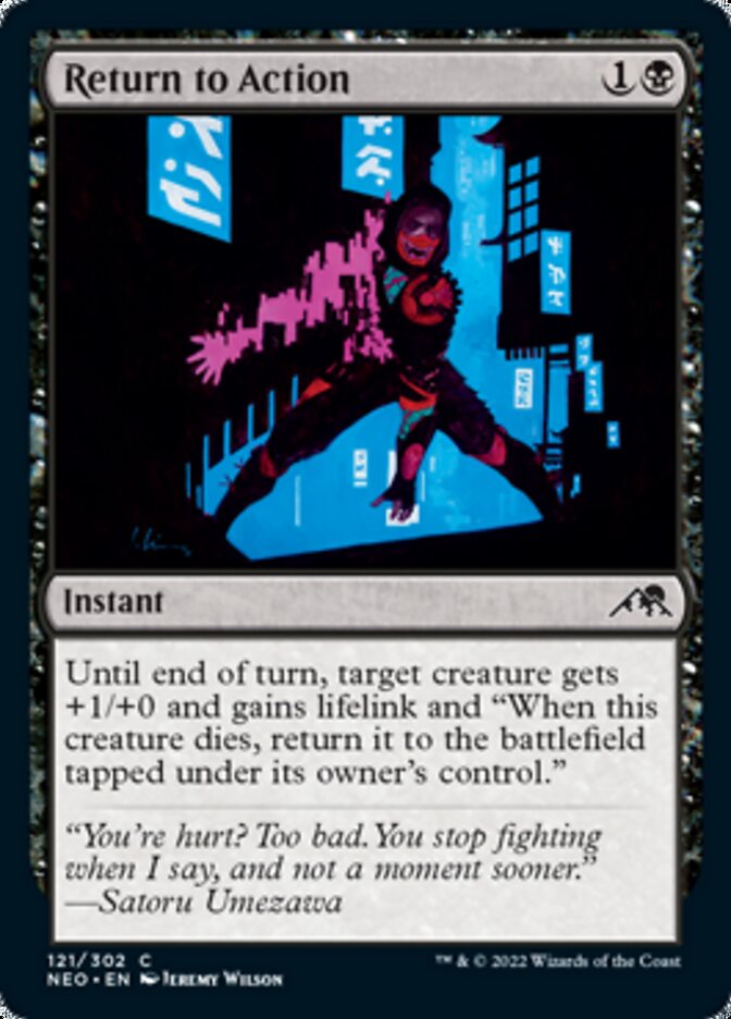 Return to Action [Kamigawa: Neon Dynasty] | Eastridge Sports Cards & Games