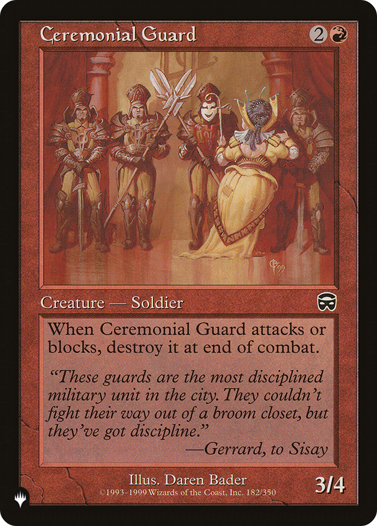 Ceremonial Guard [The List] | Eastridge Sports Cards & Games