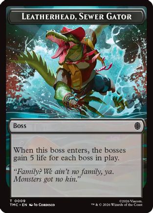 Leatherhead, Sewer Gator (TMC-009) - Commander: Teenage Mutant Ninja Turtles