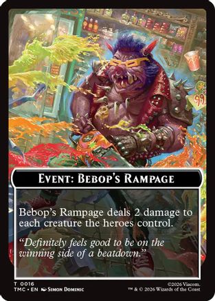 Event: Bebop's Rampage (TMC-016) - Commander: Teenage Mutant Ninja Turtles