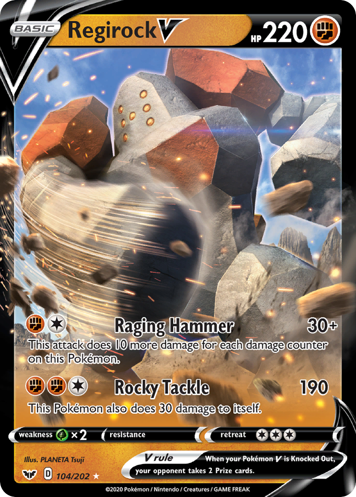 Regirock V (104/202) [Sword & Shield: Base Set] | Eastridge Sports Cards & Games