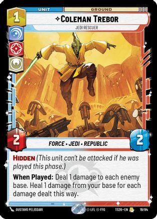 Coleman Trebor - Jedi Rescuer (19/84) - Twin Suns