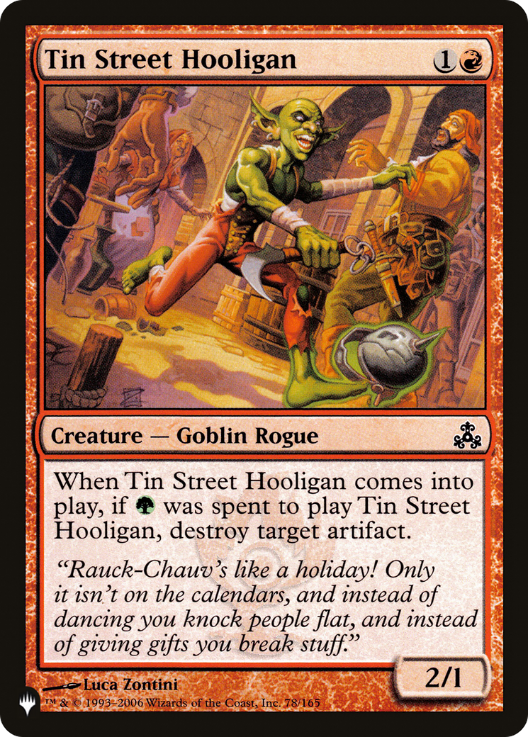 Tin Street Hooligan [The List] | Eastridge Sports Cards & Games