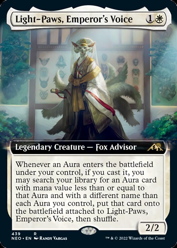 Light-Paws, Emperor's Voice (Extended Art) [Kamigawa: Neon Dynasty] | Eastridge Sports Cards & Games