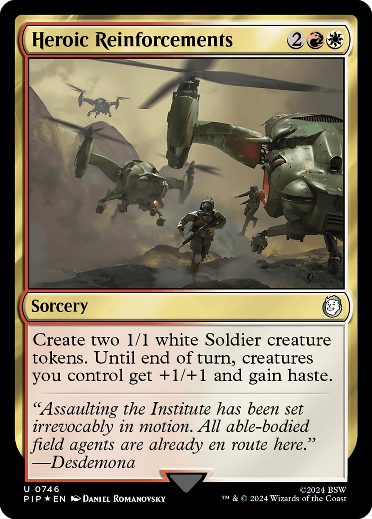 Heroic Reinforcements (Surge Foil) [Fallout] | Eastridge Sports Cards & Games