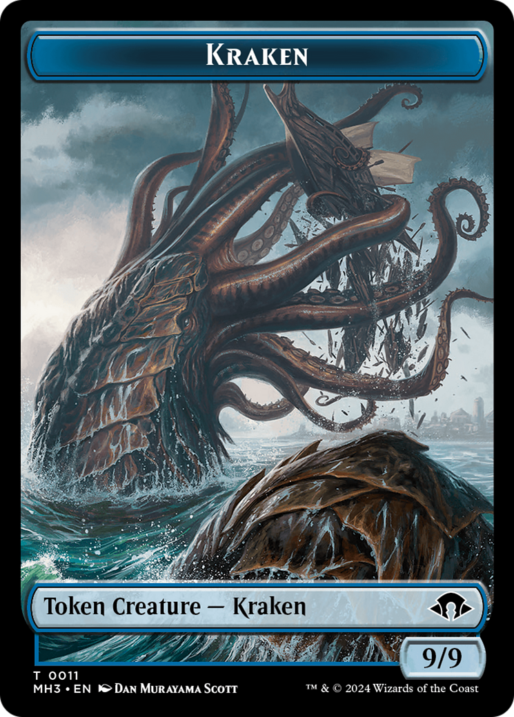 Kraken // Energy Reserve Double-Sided Token [Modern Horizons 3 Tokens] | Eastridge Sports Cards & Games