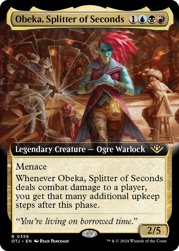 Obeka, Splitter of Seconds (Extended Art) [Outlaws of Thunder Junction] | Eastridge Sports Cards & Games
