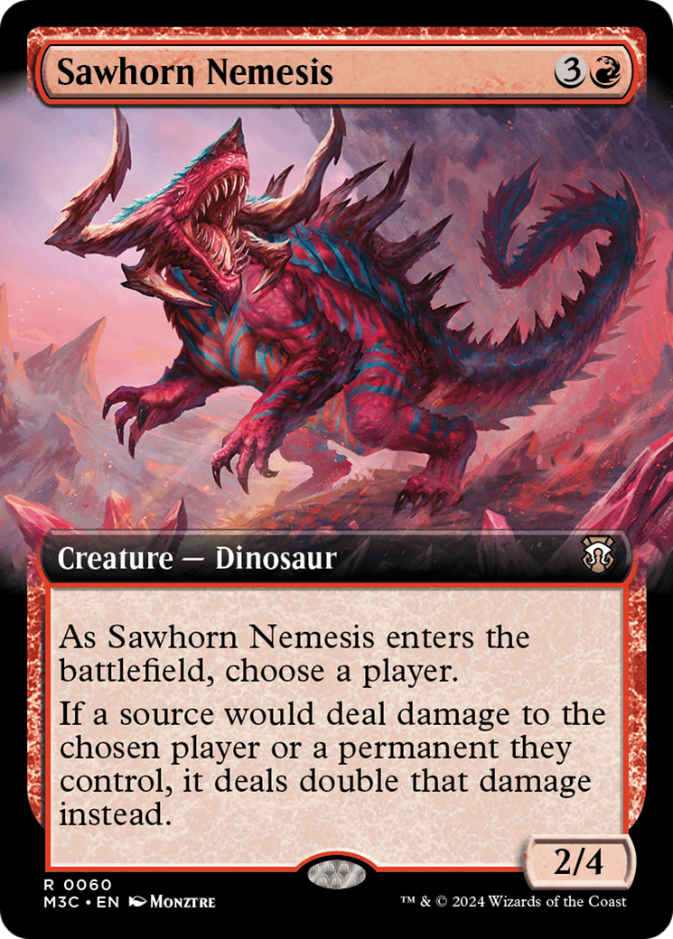 Sawhorn Nemesis (Extended Art) [Modern Horizons 3 Commander] | Eastridge Sports Cards & Games