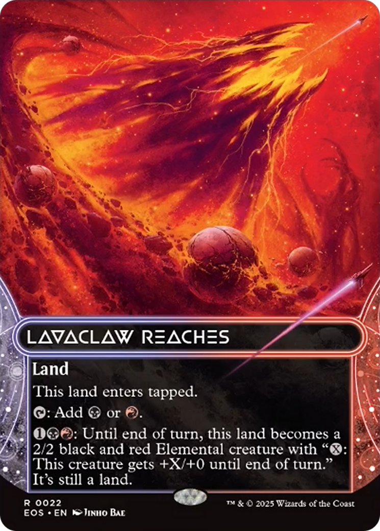 Lavaclaw Reaches (0022) (Borderless) [Edge of Eternities: Stellar Sights] | Eastridge Sports Cards & Games