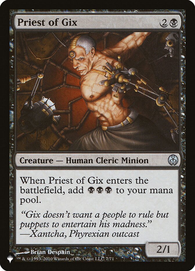 Priest of Gix [The List] | Eastridge Sports Cards & Games