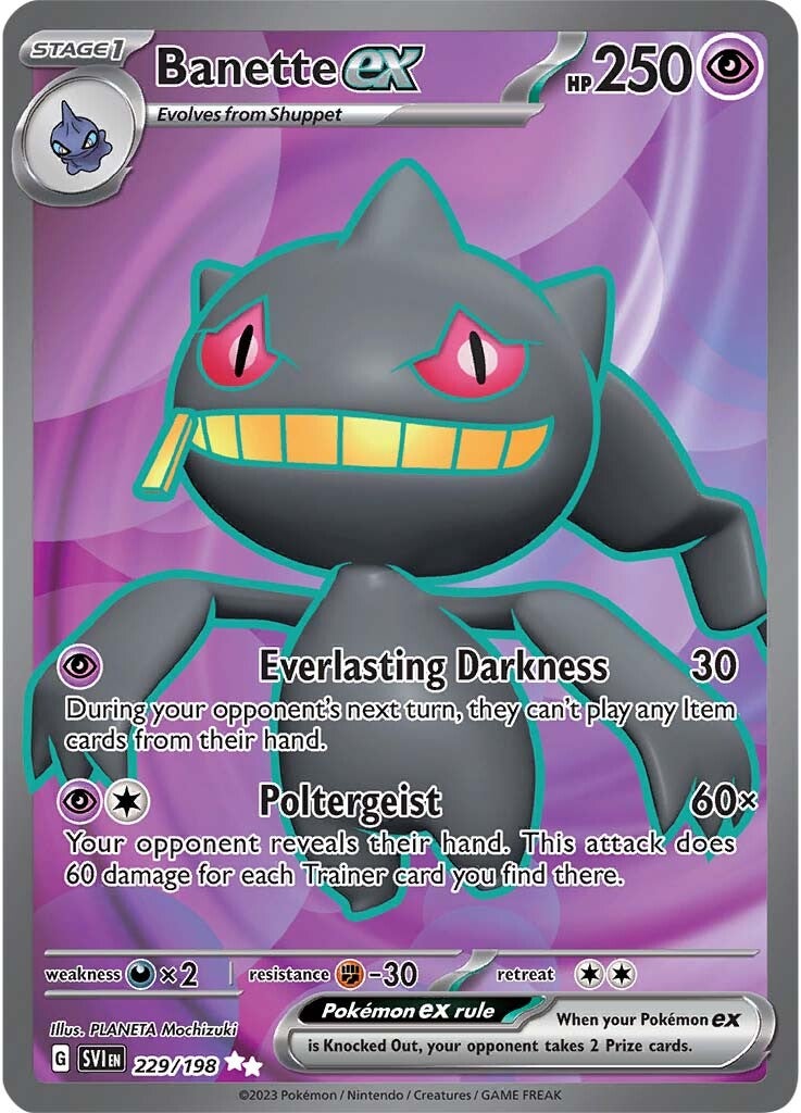 Banette ex (229/198) [Scarlet & Violet: Base Set] | Eastridge Sports Cards & Games