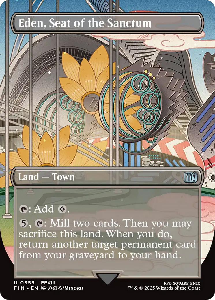 Eden, Seat of the Sanctum (Borderless) [FINAL FANTASY] | Eastridge Sports Cards & Games