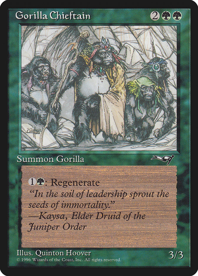 Gorilla Chieftain (Four Gorilla Art) [Alliances] | Eastridge Sports Cards & Games