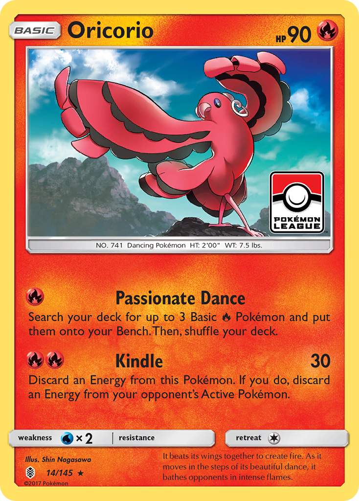 Oricorio (14/145) [Sun & Moon: Guardians Rising] | Eastridge Sports Cards & Games