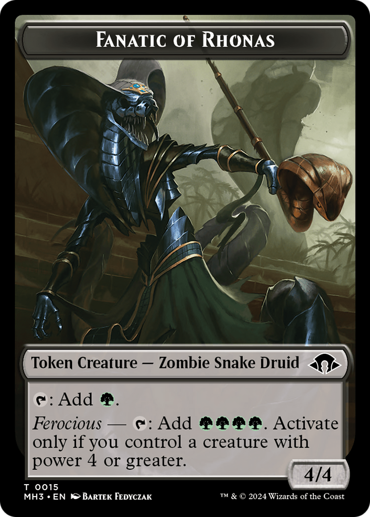 Eldrazi Spawn // Fanatic of Rhonas Double-Sided Token [Modern Horizons 3 Tokens] | Eastridge Sports Cards & Games