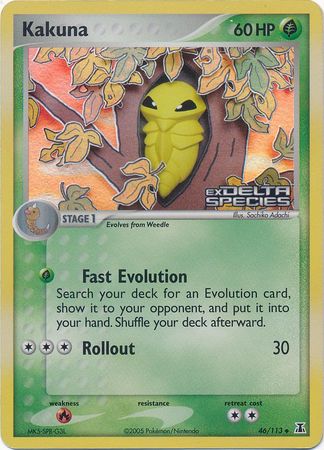 Kakuna (46/113) (Stamped) [EX: Delta Species] | Eastridge Sports Cards & Games