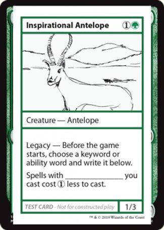 Inspirational Antelope (2021 Edition) [Mystery Booster Playtest Cards] | Eastridge Sports Cards & Games