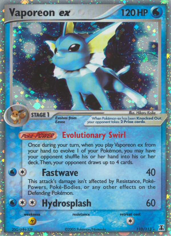 Vaporeon ex (110/113) [EX: Delta Species] | Eastridge Sports Cards & Games