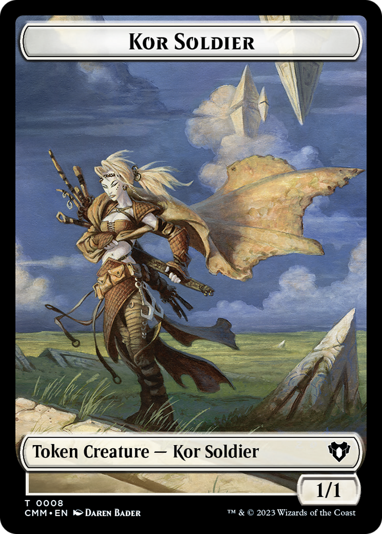 Elemental (0026) // Kor Soldier Double-Sided Token [Commander Masters Tokens] | Eastridge Sports Cards & Games