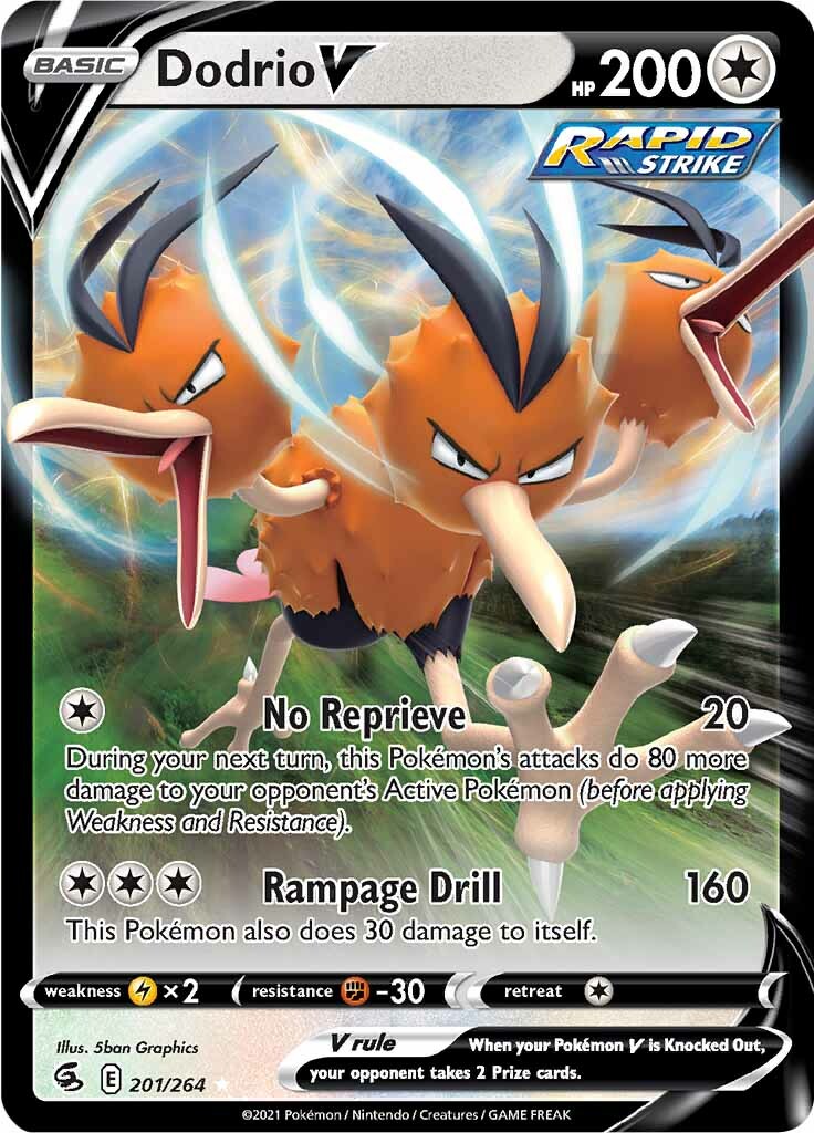 Dodrio V (201/264) [Sword & Shield: Fusion Strike] | Eastridge Sports Cards & Games