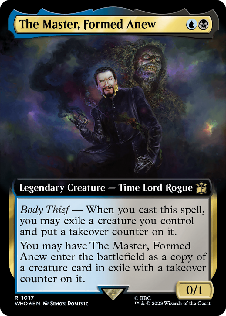 The Master, Formed Anew (Extended Art) (Surge Foil) [Doctor Who] | Eastridge Sports Cards & Games