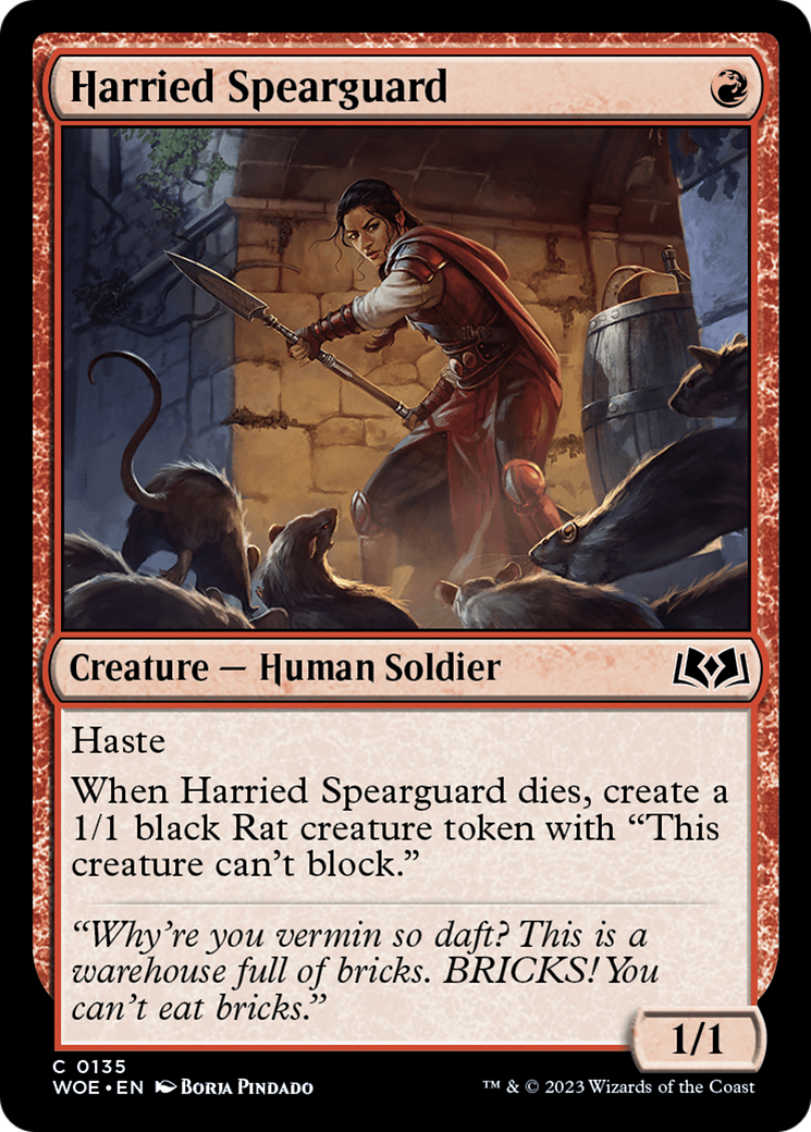 Harried Spearguard [Wilds of Eldraine] | Eastridge Sports Cards & Games