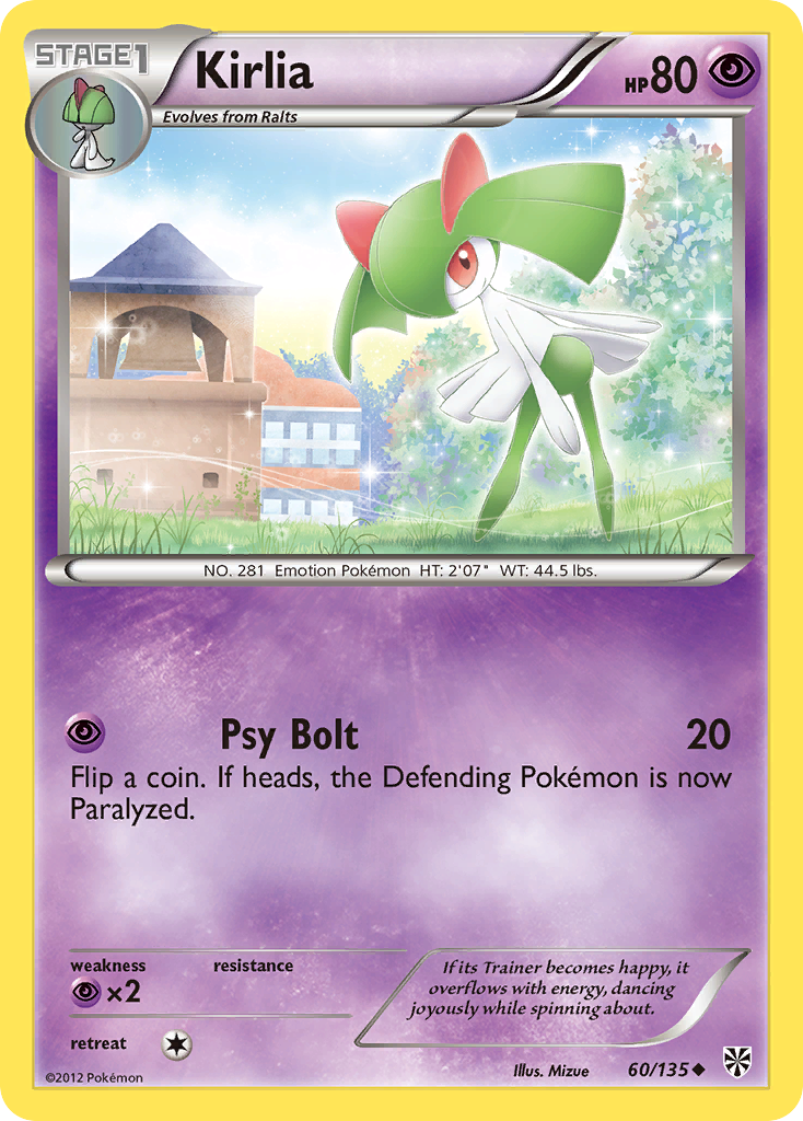Kirlia (60/135) [Black & White: Plasma Storm] | Eastridge Sports Cards & Games