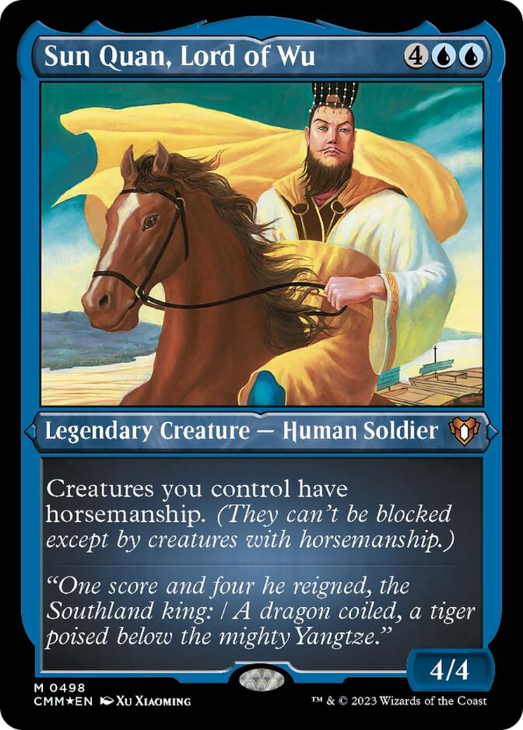 Sun Quan, Lord of Wu (Foil Etched) [Commander Masters] | Eastridge Sports Cards & Games