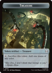Spider // Treasure Double-Sided Token [Marvel's Spider-Man Tokens] | Eastridge Sports Cards & Games