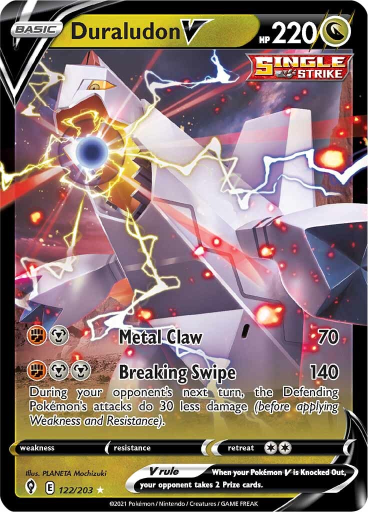 Duraludon V (122/203) [Sword & Shield: Evolving Skies] | Eastridge Sports Cards & Games
