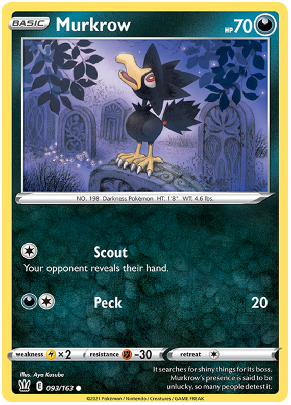 Murkrow (093/163) [Sword & Shield: Battle Styles] | Eastridge Sports Cards & Games