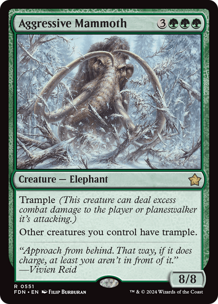 Aggressive Mammoth [Foundations] | Eastridge Sports Cards & Games