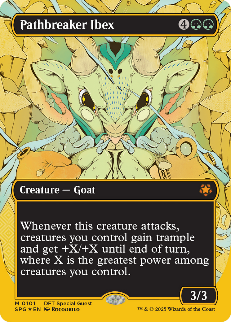 Pathbreaker Ibex (Borderless) (First-Place Foil) [Aetherdrift Special Guests] | Eastridge Sports Cards & Games