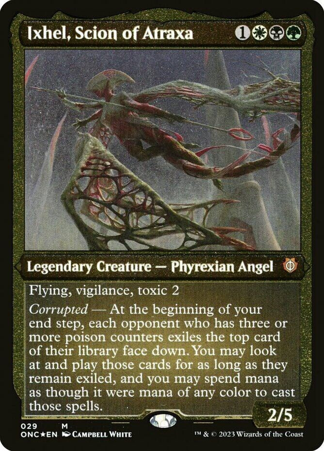 Ixhel, Scion of Atraxa (Foil Etched) (Display Commander) [Phyrexia: All Will Be One Commander] | Eastridge Sports Cards & Games