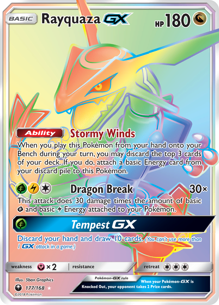 Rayquaza GX (177/168) [Sun & Moon: Celestial Storm] | Eastridge Sports Cards & Games