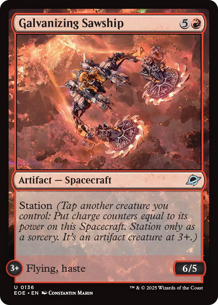 Galvanizing Sawship [Edge of Eternities] | Eastridge Sports Cards & Games